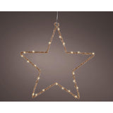 Pack De 2 Unidades - Estrella Luz Led Decorativa Interior 38 X 38 Cm