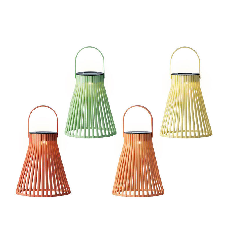 Pack De 2 Unidades - Farol Solar De Plástico 4 Colores Surtidos