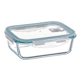 Pack De 2 Unidades - Fiambrera Borosilicato Rectangular Hermética 630 Ml