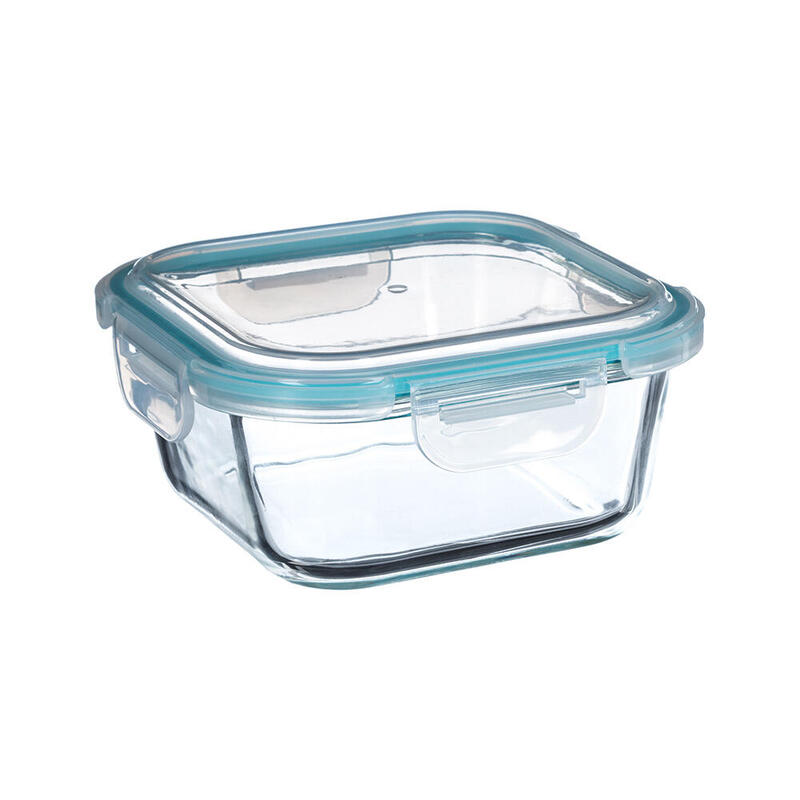 Pack De 2 Unidades - Fiambrera De Cristal 800ml 16x16x7,40cm