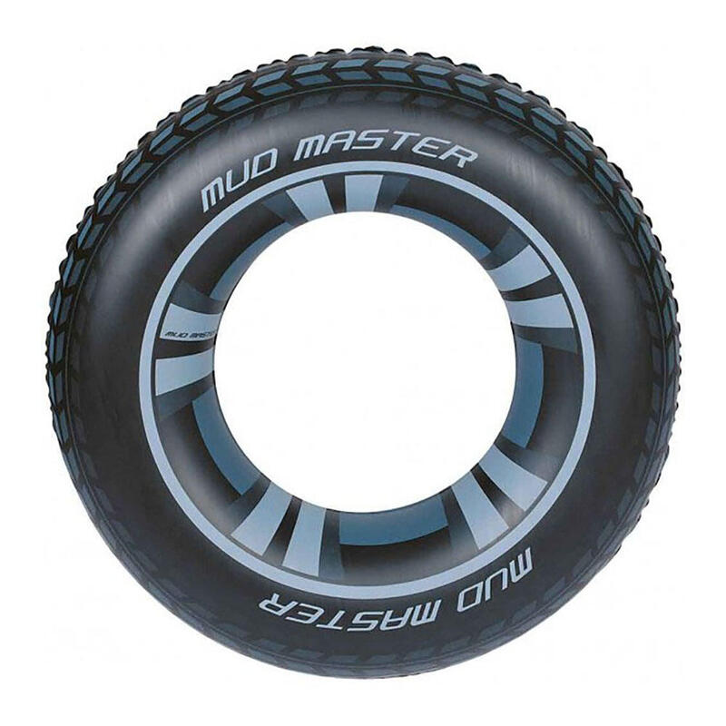 Pack De 2 Unidades - Flotador Hinchable. Modelo Rueda. Color Negro Ø91cm