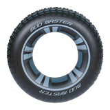 Pack De 2 Unidades - Flotador Hinchable. Modelo Rueda. Color Negro Ø91cm