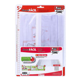 Pack De 2 Unidades - Forros Para Libros Ajustables De Pvc Transparentes 290 X 530 Mm, 5 Uds