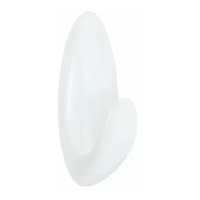 Pack De 2 Unidades - Gancho Para Baño, Mediano, Blanco, 35 X 86 X 29, 2 Uds + 3 Tiras, Máx 1,3 Kg