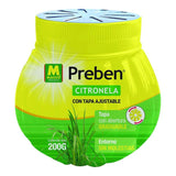 Pack De 2 Unidades - Gel Con Citronela Tapa Graduable Preben, 200 G