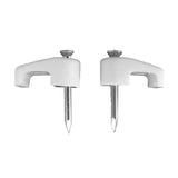 Pack De 2 Unidades - Grapa Para Cable Manguera Plana 2 X 0,5 Mm N°03, Blanca, Caja 100 Uds