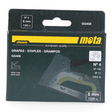 Pack De 2 Unidades - Grapas Nº 4 De 8mm 1000 Unid. Espesor 1,2mm Gg408 Mota