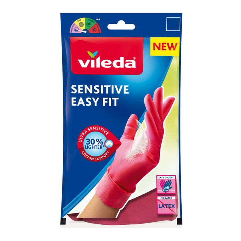 Pack De 2 Unidades - Guantes Sensitive Easy Fit M 168412 Vileda