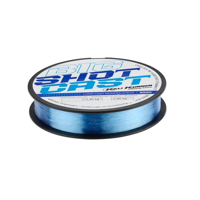 Pack De 2 Unidades - Hilo Monofilamento Azul, B300 Big Shot Cast, Ø0,25 Mm X 300 M