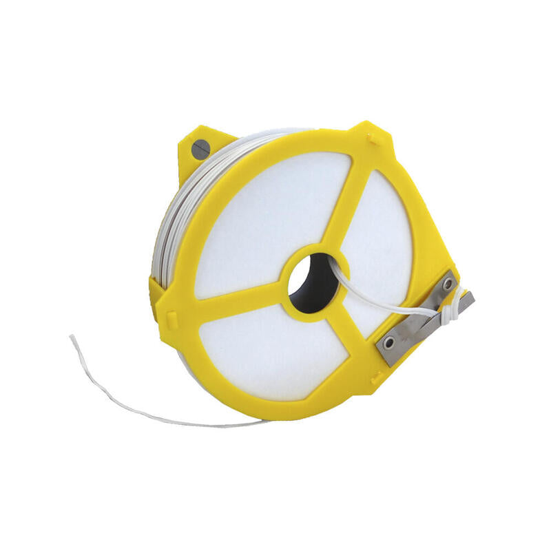 Pack De 2 Unidades - Alambre Forrado Color Blanco Con Dispensador, Calibre 4 Mm X 50 M