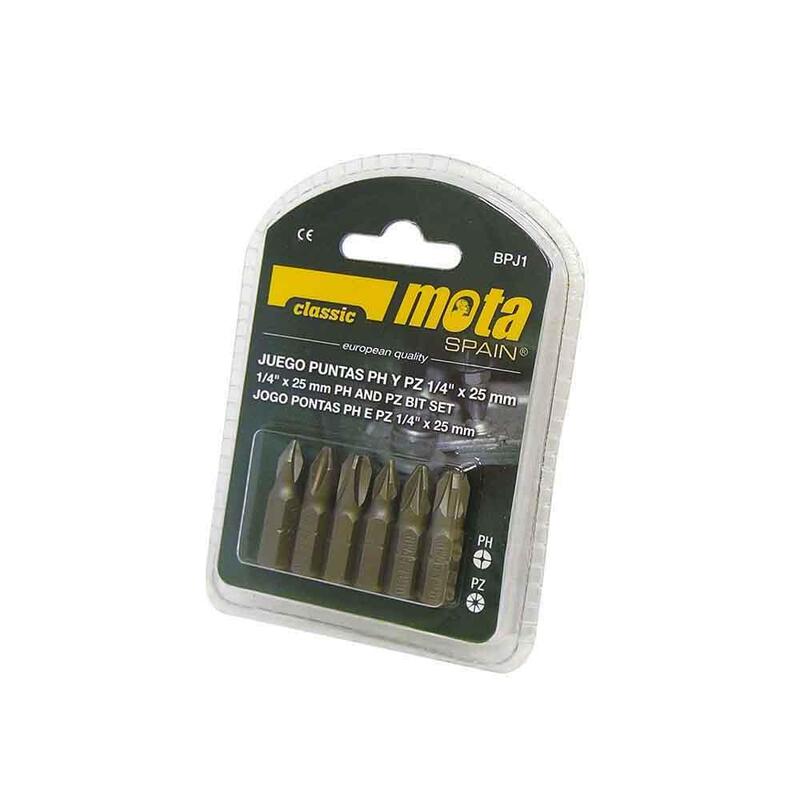 Pack De 2 Unidades - Juego 6 Puntas Ph 1-2-3 Pz 1-2-3 X 25mm Bpj1 Mota