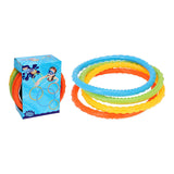 Pack De 2 Unidades - Juguetes De Buceo, Set De 4 Aros De Colores Diámetro 15cm