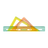 Pack De 2 Unidades - Kit De Reglas De Trazado Serie New Look Transparentes