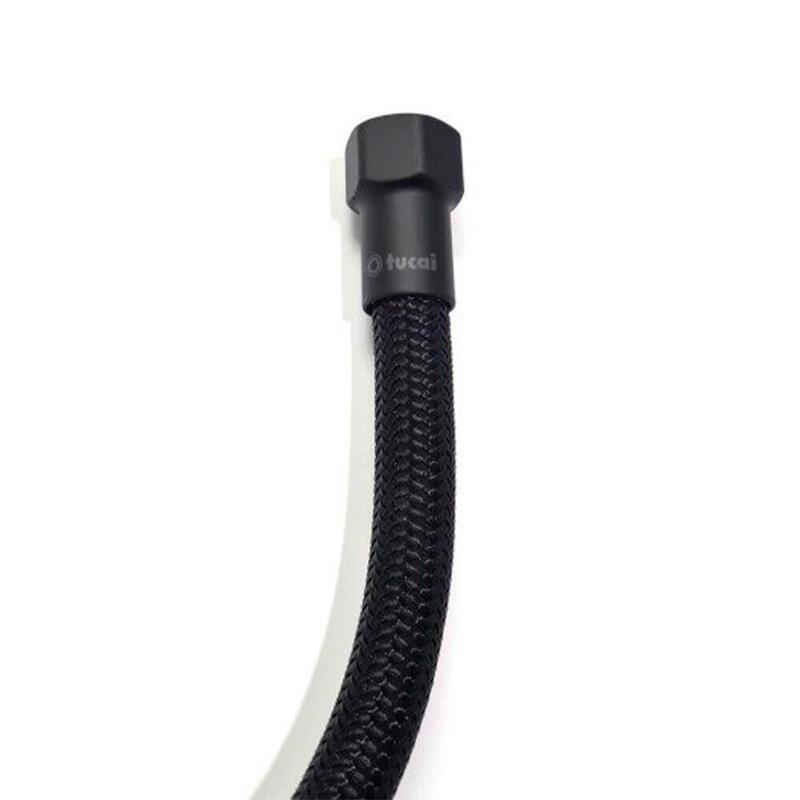 Pack De 2 Unidades - Latiguillo Flexible Negro 40 Cm H - H 3/8 Pulg