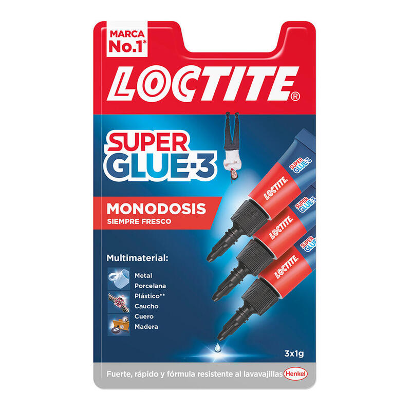 Pack De 2 Unidades - Loctite Mini Trio 3x1g 2640065 Super Glue