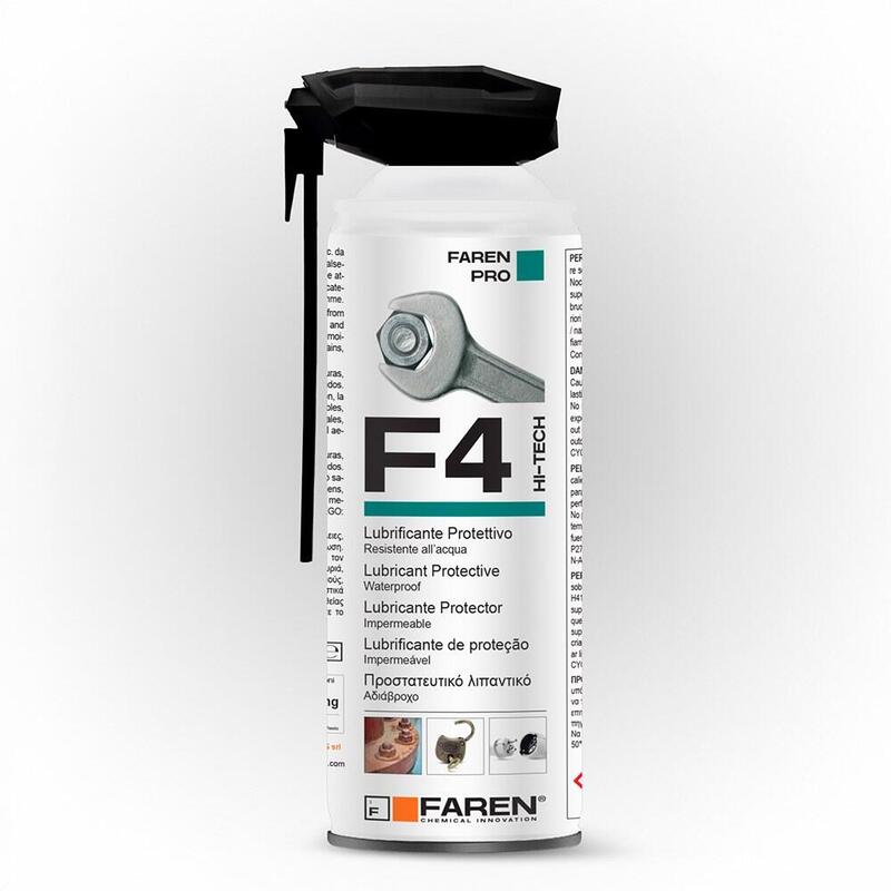 Pack De 2 Unidades - Lubricante Multiusos F4 Con Difusor Especial De Seguridad, 400 Ml