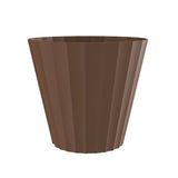 Pack De 2 Unidades - Maceta De Inyeccion Doric Color Bronce Ø18x16cm