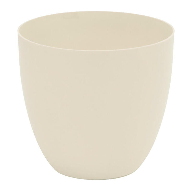 Pack De 2 Unidades - Maceta De Inyeccion Modelo Cuenco Ø26cm Color Ecru