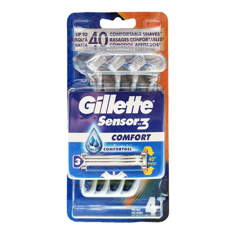 Pack De 2 Unidades - Maquinillas De Afeitar Gillete Sensor3 Confort 4 Unid.
