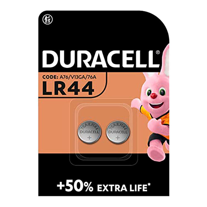 Pack De 2 Unidades - Micro Pila De Botón Alcalina Lr44 - V13ga 1,5 V Ø11,6 X 5,4 Mm Blister 2 Uds