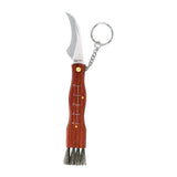 Pack De 2 Unidades - Navaja Setas Inoxidable Con Llavero + Funda Hoja 6,5cm Imex El Zorro