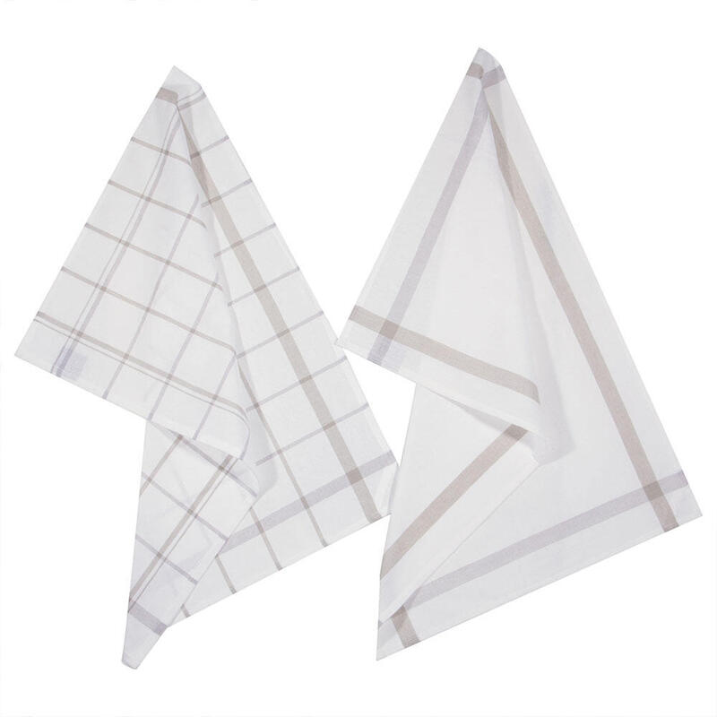 Pack De 2 Unidades - Pack 2 Trapos De Cocina Color Gris 45x70cm