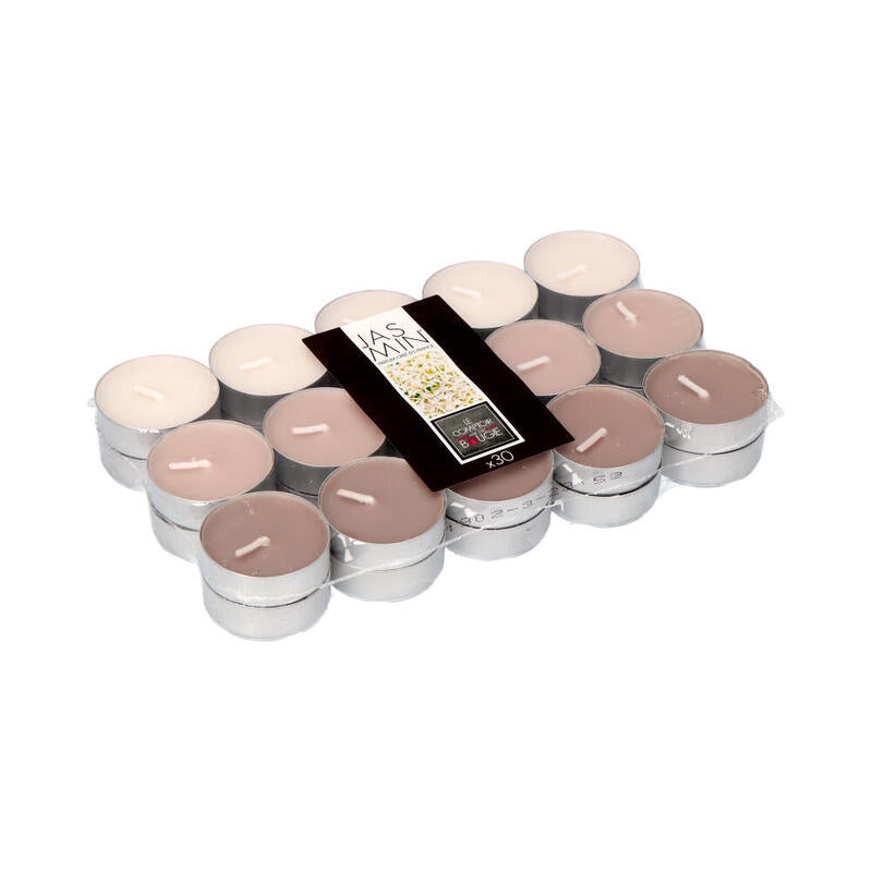 Pack De 2 Unidades - Pack 30 Unid. Velas Con Aroma De Jazmin 3,7cm