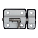 Pack De 2 Unidades - Pasador Cerrojo Base Plástica 35 Mm Blanco