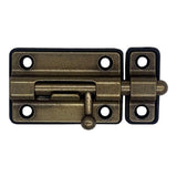 Pack De 2 Unidades - Pasador Cerrojo Base Plástica. 50 Mm Cuero