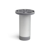 Pack De 2 Unidades - Pata Cilíndrica De Aluminio En Color Anodizado Mate Mod.405. Dimensiones Ø3,9x10cm Rei