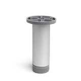 Pack De 2 Unidades - Pata Cilíndrica De Aluminio En Color Anodizado Mate Mod.405. Dimensioones Ø3,9x15cm Rei
