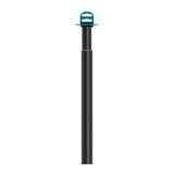 Pack De 2 Unidades - Pata Redonda, Extensible, Modelo 401e, De Acero Con Acabado En Negro, Ø30 X 180/300 Mm