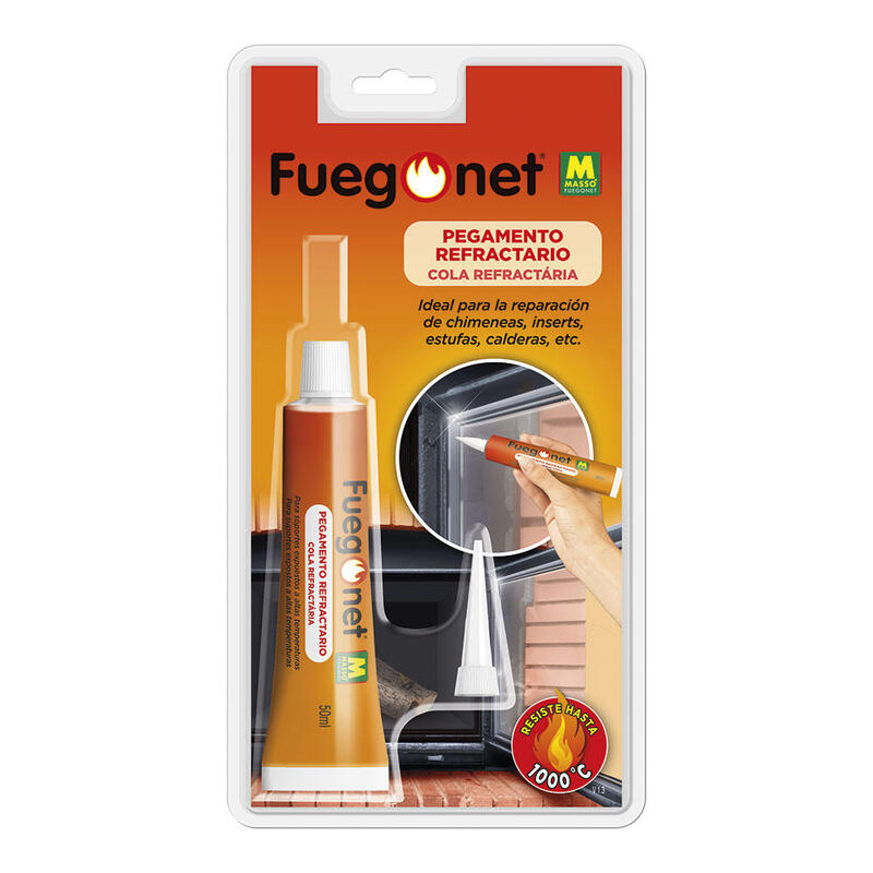 Pack De 2 Unidades - Pegamento Refractario - 50ml - Fuegonet Masso