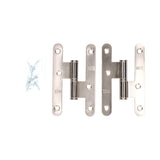 Pack De 2 Unidades - Pernio Sin Remate Pn04 Derecha 100x58mm Níquel Satinado