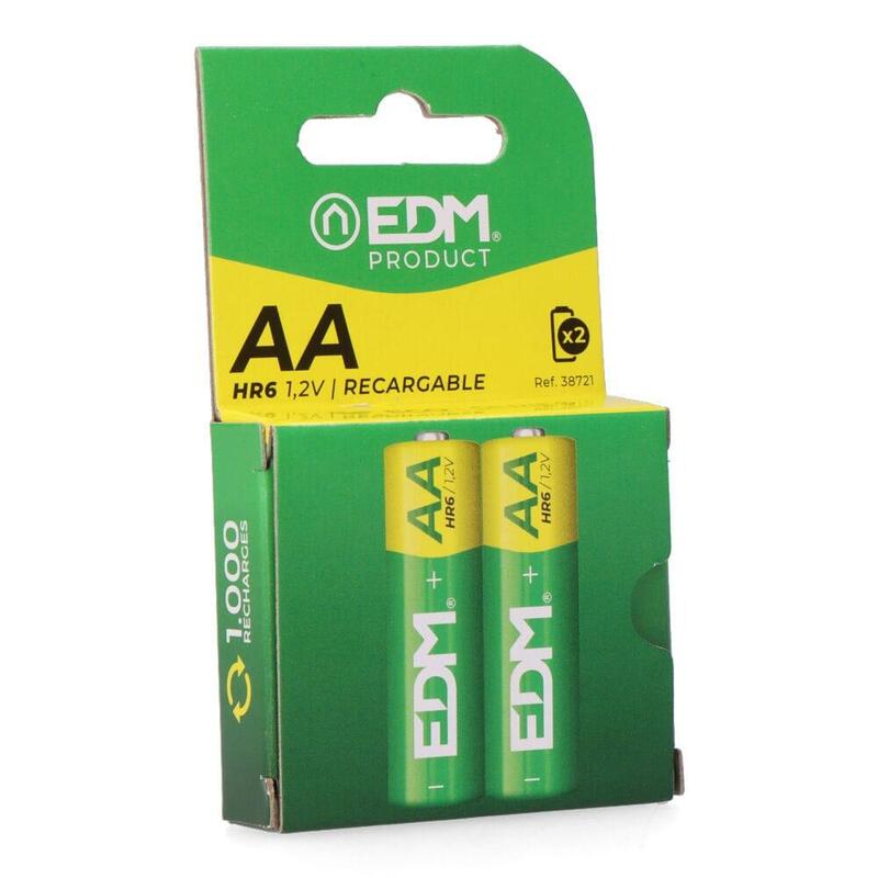 Pack De 2 Unidades - Pila Recargable Eco-Series Aa - Hr6 2600 Ma Ø14,5 X 50,5 Mm, 2 Uds