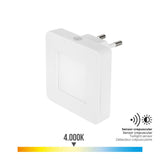 Pack De 2 Unidades - Piloto Noche Led 0,5w 5lm 4000k Luz Dia Cuadrado 6,5x4,5x6,5cm Edm