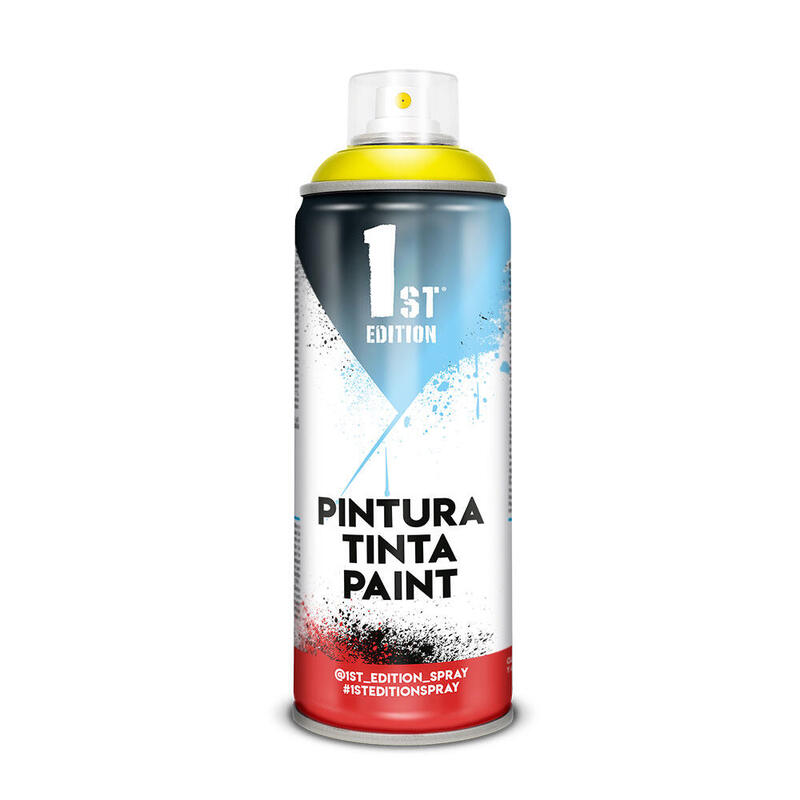Pack De 2 Unidades - Pintura En Spray 1st Edition 520cc / 300ml Mate Amarillo Limón Ref 642