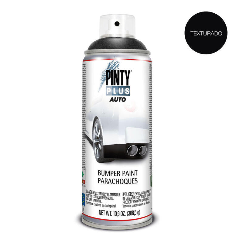 Pack De 2 Unidades - Pintura En Spray Pintyplus Auto 520cc Bumper Texturado Negro Bt104