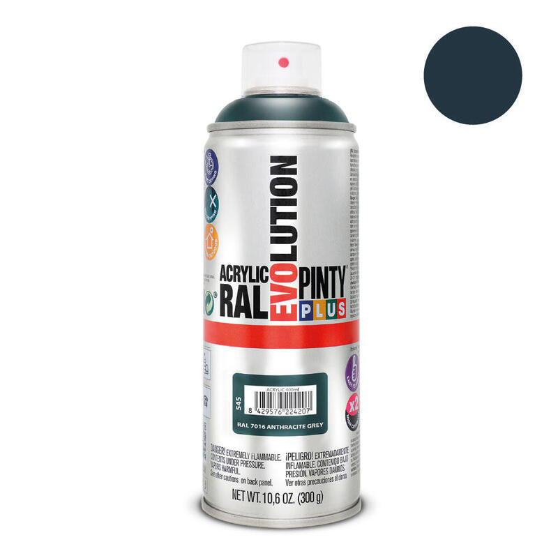 Pack De 2 Unidades - Pintura En Spray Pintyplus Evolution 520cc Ral 7016 Gris Antracita