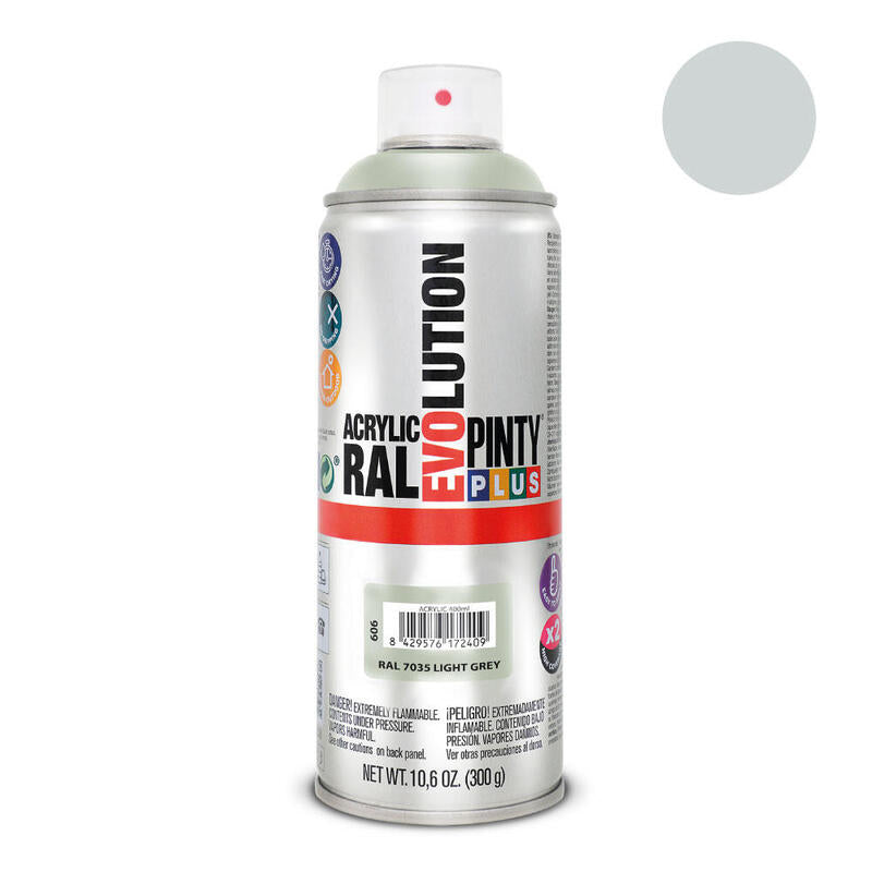Pack De 2 Unidades - Pintura En Spray Pintyplus Evolution 520cc Ral 7035 Gris Luminoso