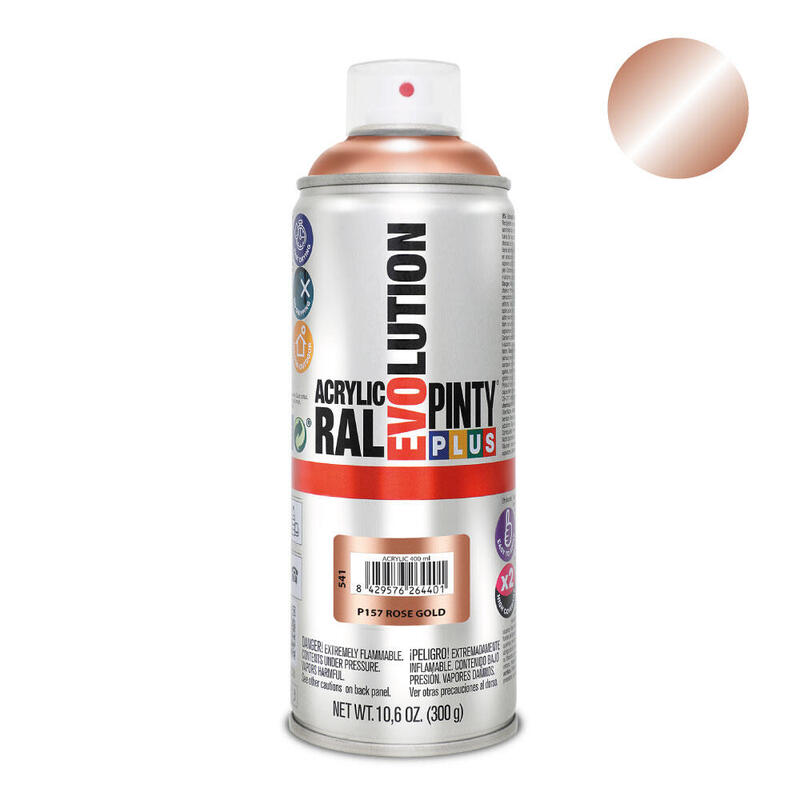 Pack De 2 Unidades - Pintura En Spray Pintyplus Evolution 520cc Rose Gold P157
