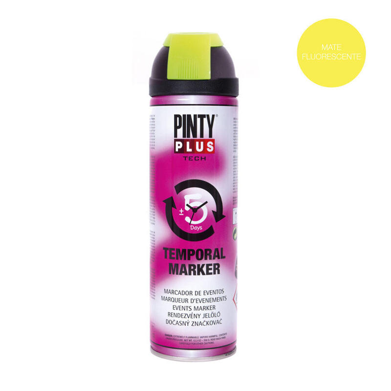 Pack De 2 Unidades - Pintura En Spray Pintyplus Tech Marcador Eventos 650cc Amarillo T146