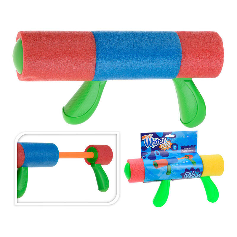 Pack De 2 Unidades - Pistola De Agua De Espuma 30cm Con 2 Asas. Colores Surtidos. Euro/U