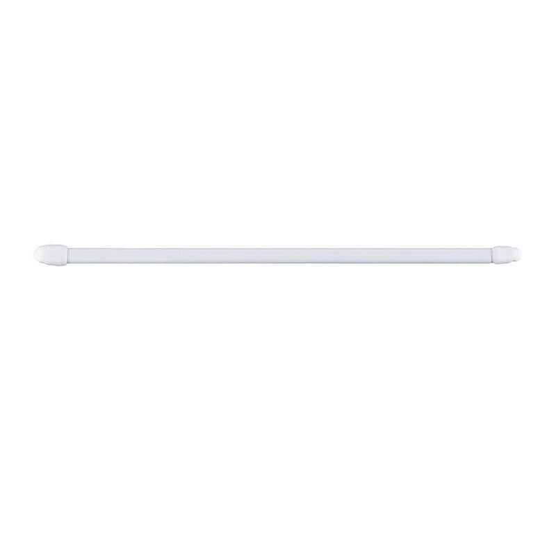 Pack De 2 Unidades - Portavisillo Extensible Plano Blanco, Ø1,1 X 40 - 65 Cm, 2 Uds