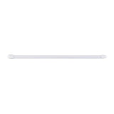 Pack De 2 Unidades - Portavisillo Extensible Plano Blanco, Ø1,1 X 60 - 105 Cm, 2 Uds
