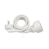 Pack De 2 Unidades - Prolongador Con 1 Toma, 16a 250v~, Ip20, Cable H05vv-F 3g1,5 Mm², 2 M, Blanco