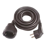 Pack De 2 Unidades - Prolongador Con 1 Toma, 16a 250v~, Ip20, Cable H05vv-F 3g1,5mm², 3 M, Negro