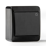 Pack De 2 Unidades - Pulsador Estanco Ip44, 16a 250 V, Negro