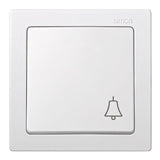 Pack De 2 Unidades - Pulsador Superfice, 10ax 250v~, Ip20, Serie Simon73 Loft, Campana Grabada, Blanco, Retractilado