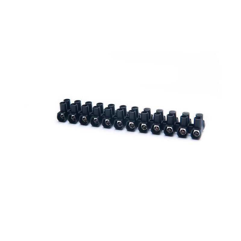 Pack De 2 Unidades - Regleta De Conexión 12 Polos 35 Mm² Negra